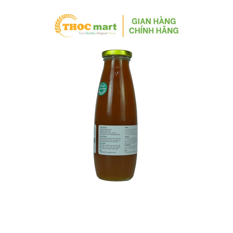 [ THOCmart.vn ] Mật hoa dừa cô đặc Sokfram đặc sản Trà Vinh giàu khoáng chất thay thế mật ong chai 700g