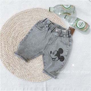 Quần Bò lửng MICKEY - 2 MÀU - MẪU MỚI