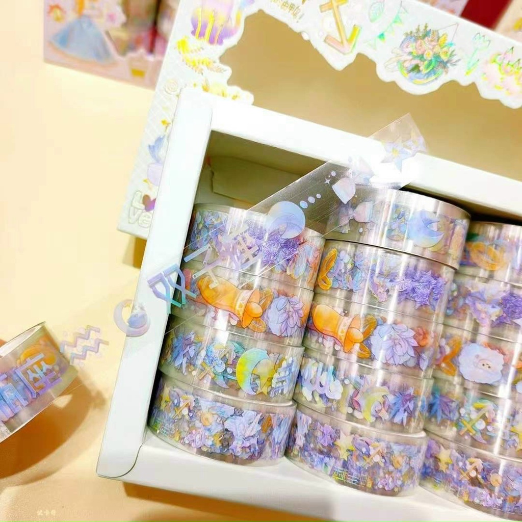 Hộp 20 Cuộn Washi Dán Trang Trí Dễ Thương