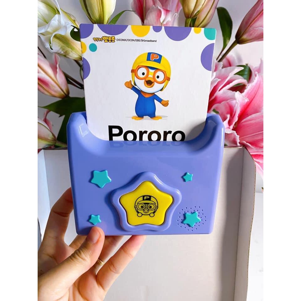 Thẻ phát nhạc Pororo phiên bản màu tím 2021 cho bé yêu (tặng kèm 3 pin)