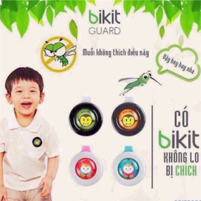 Kẹp Tinh Dầu Chống Muỗi Hàn Quốc Bikid Cho Bé