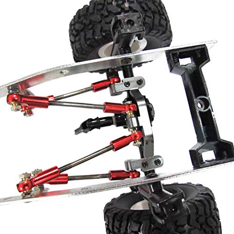 Cặp thay kéo kim loại màu đen gắn dưới đế yên xe hơi WPL C24 C14 1/16 RC
