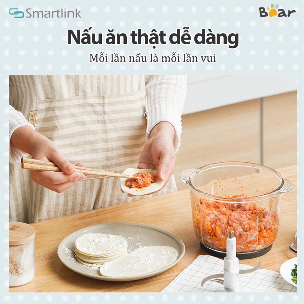 Máy Xay Thực Phẩm Đa Năng 2L Bear QSJ-B03Y7 - Hàng Chính Hãng - Bảo Hành 18 tháng