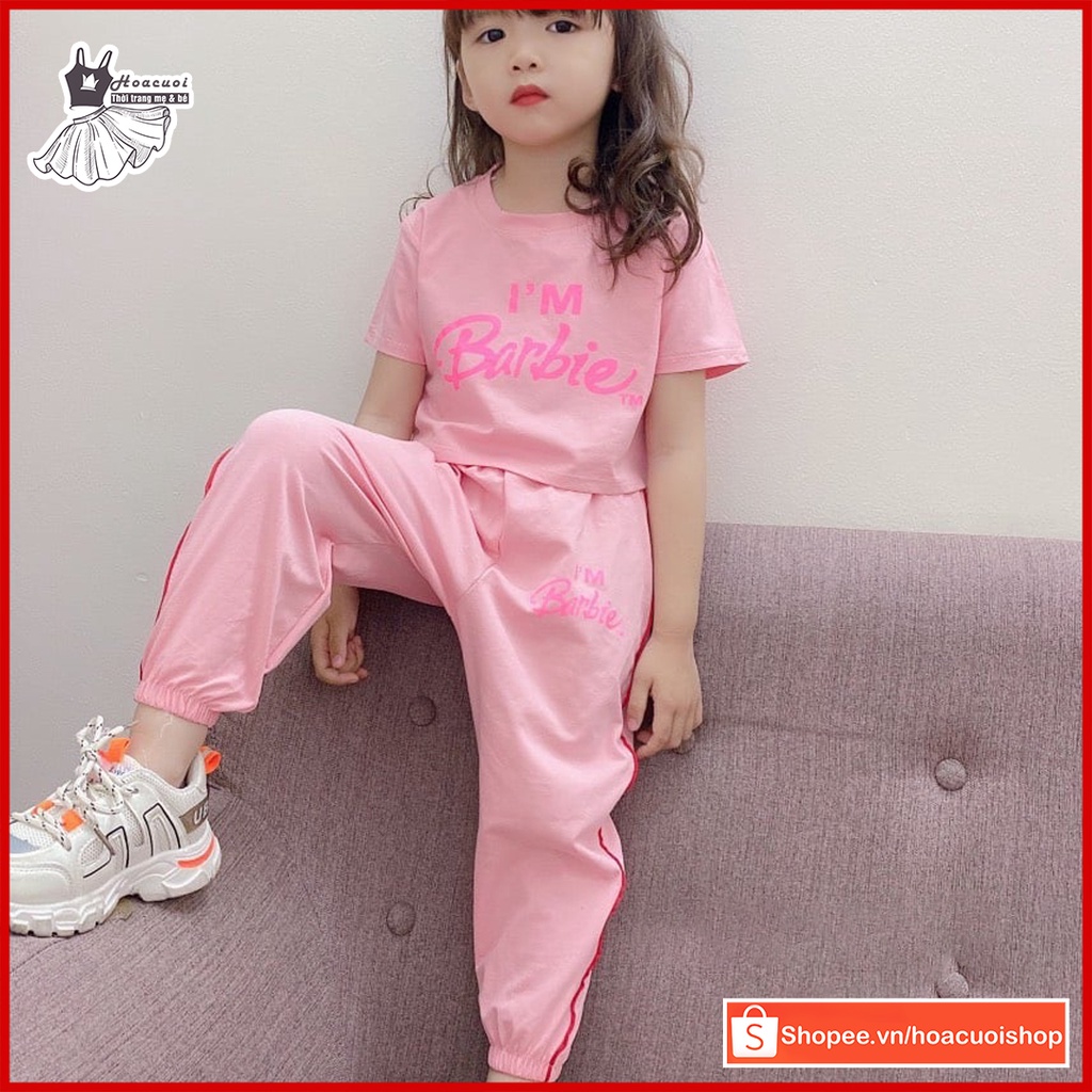 Đồ bộ Hiphop thể thao HC03 chất liệu cotton bốn chiều co giãn thoáng mát cho bé gái từ 8-45kg, hàng Việt Nam xuất khẩu