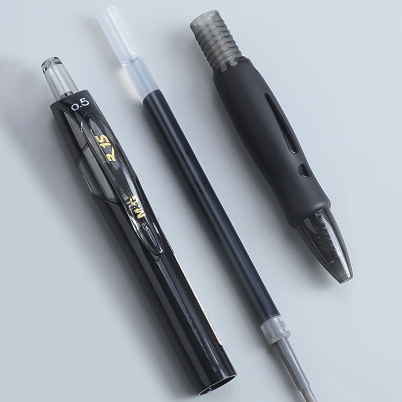 Bút Gel Mực Đen 0.5mm Dạng Ống Rút Nhanh Khô AGP02323