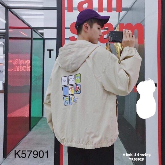Áo khoác kaki 8 ô vuông -TR | BigBuy360 - bigbuy360.vn