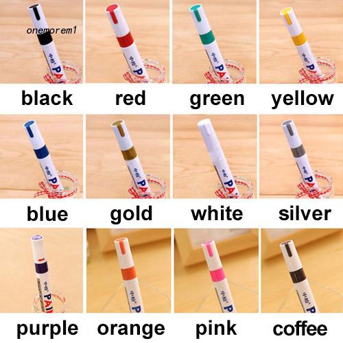 Bút dạ 12 màu vẽ lốp xe hơi chống nước chuyên dụng