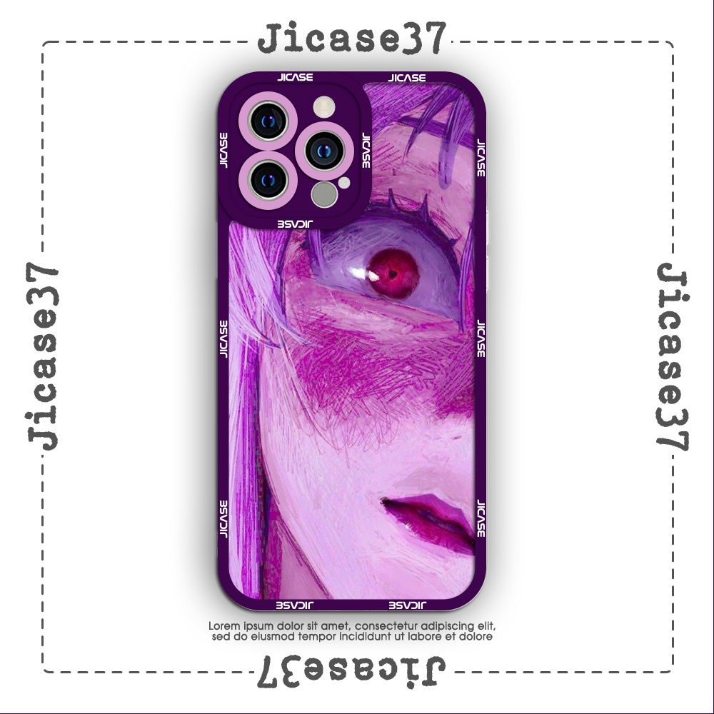 Ốp lưng iphone cạnh vuông Jicase Horror anime girl 6plus/6s/6splus/7/7plus/8/8plus/x/xs/11/12/pro/max/plus/promax