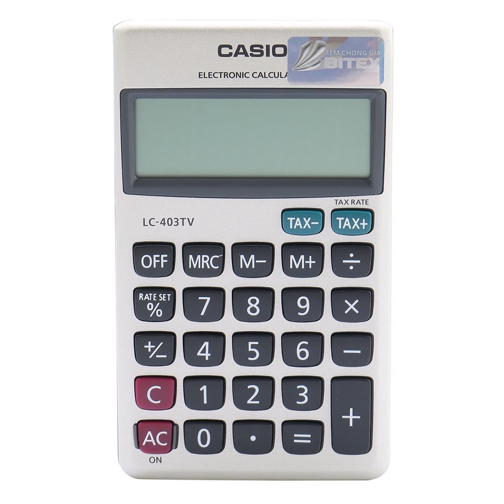 Máy Tính Casio LC-403TV Màn hình lớn Chức năng nổi trội sản phẩm chính hãng do BITEX phân phối.