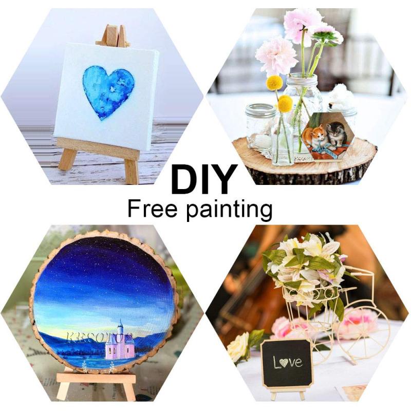 Set 2 / 10 Giá Đỡ Ba Chân Mini Bằng Gỗ Thông Dành Cho Trưng Bày Tranh Ảnh