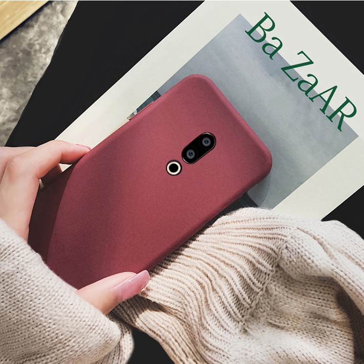 Ốp Điện Thoại TPU Mềm Siêu Mỏng Mặt Nhám Màu Trơn Đơn Giản Cho Meizu MX5 MX6 Pro 6 7 Plus Pro6 Pro7 X8