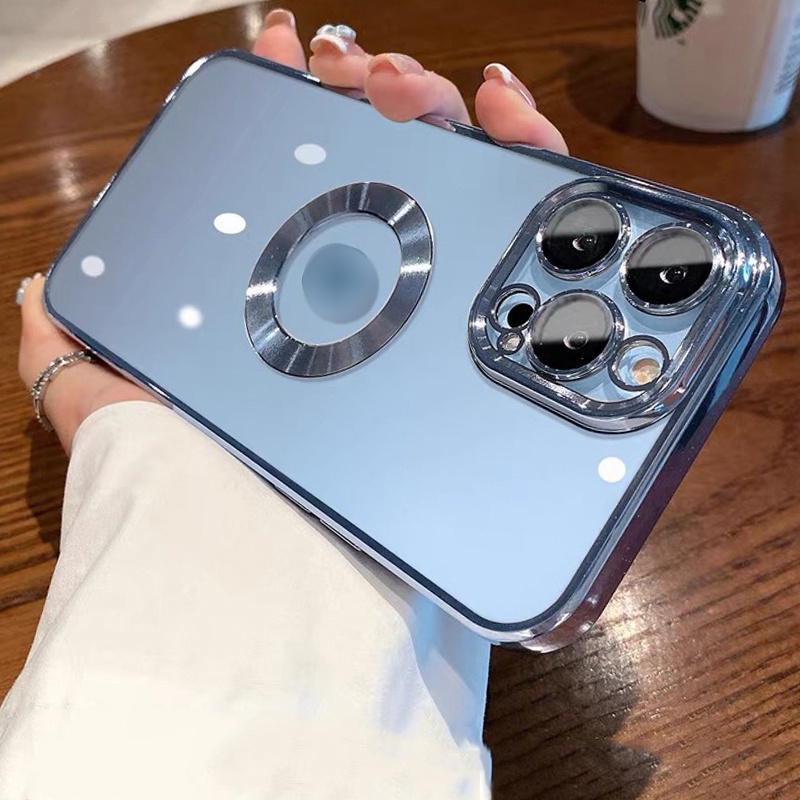 Ốp Điện Thoại TPU Mềm Mạ Điện Chống Sốc Bảo Vệ Camera Cho iPhone 13 12 11 Pro Max XS Max XR X 8 7 Plus