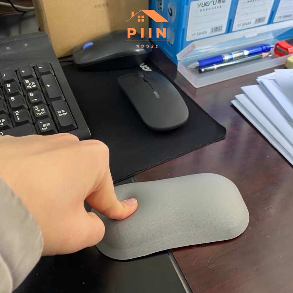 Miếng kê tay chuột máy tính, bàn phím giảm áp lực cổ tay bằng silicone -PIIN HOUSE