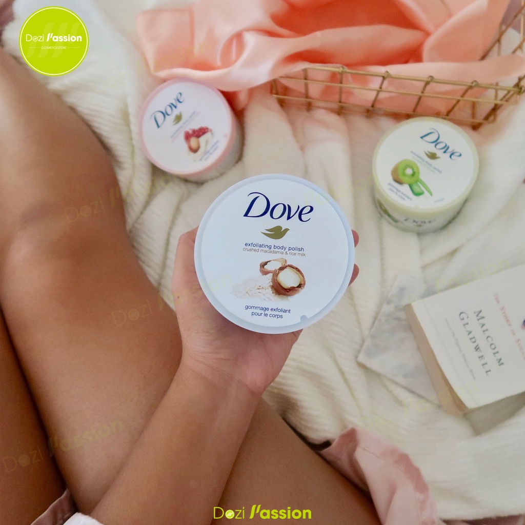 [BẢN MỸ] Tẩy Tế Bào Chết Dove Toàn Thân, Dưỡng Ẩm, Dưỡng Trắng, Làm Mịn Da - Dove Exfoliating Body Polish 298g