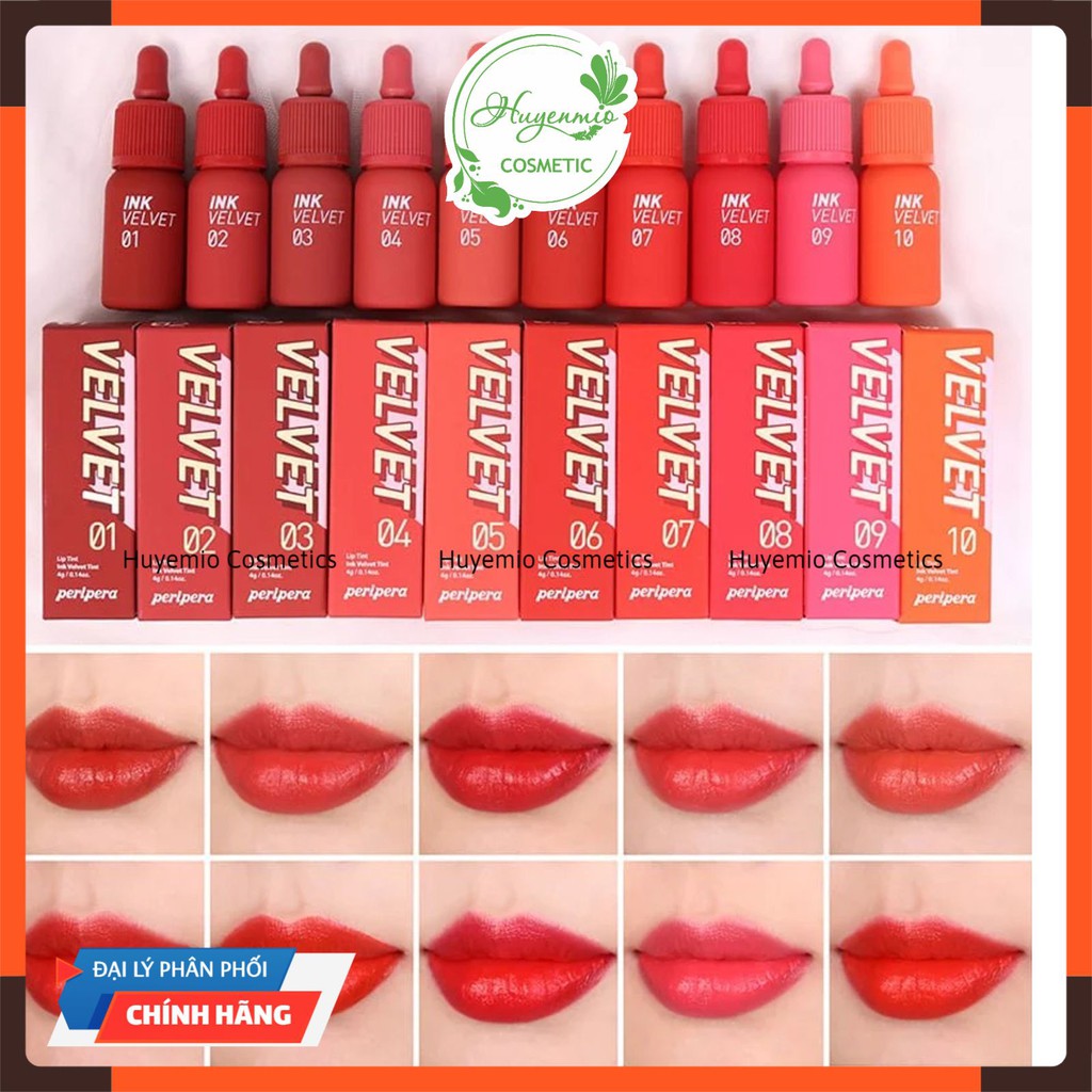 Son Ink / Son kem lì Peripera Ink Velvet Tint bản 2019 [Son Ink Velvet] vỏ đỏ, vỏ hồng | BigBuy360 - bigbuy360.vn
