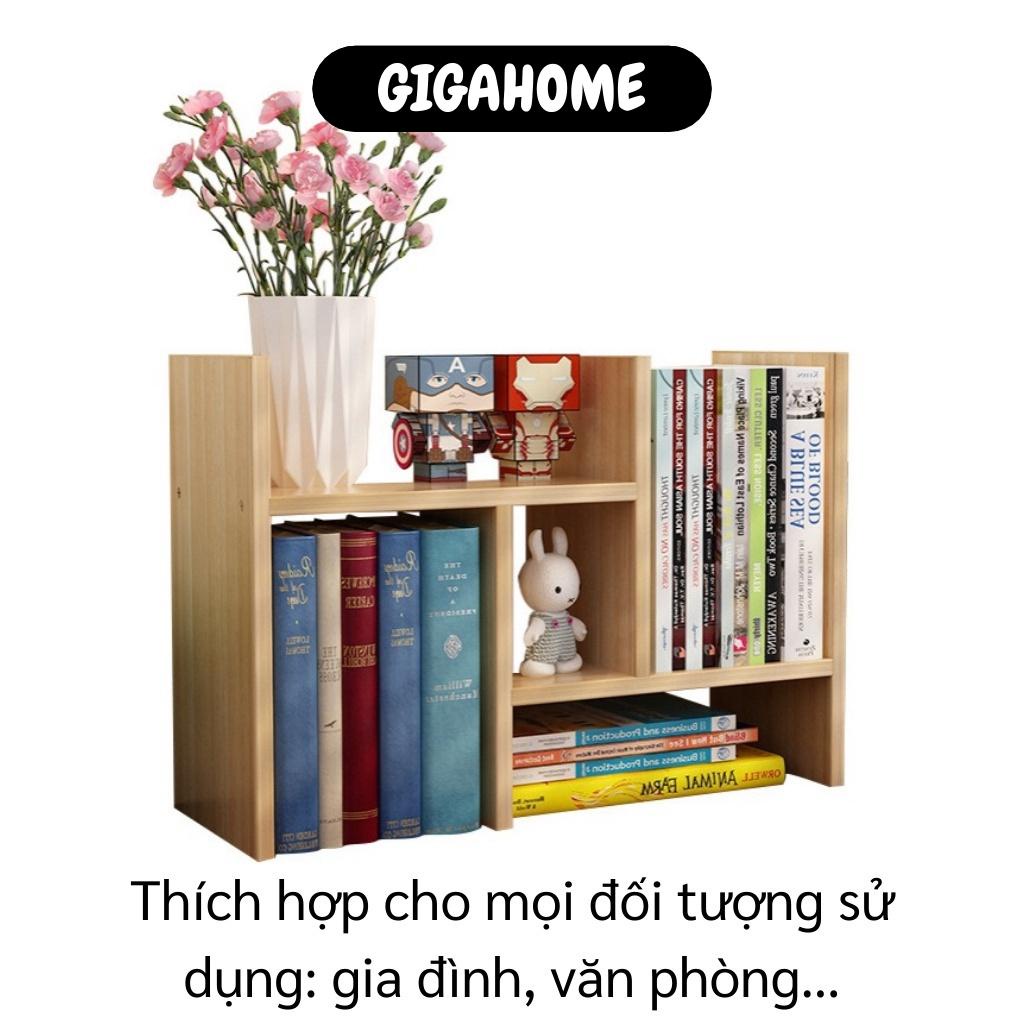 Kệ để bàn nhiều ngăn   GIÁ VỐN]   Giá sách đựng đồ bằng gỗ cao cấp tủ tự lắp ráp 9617