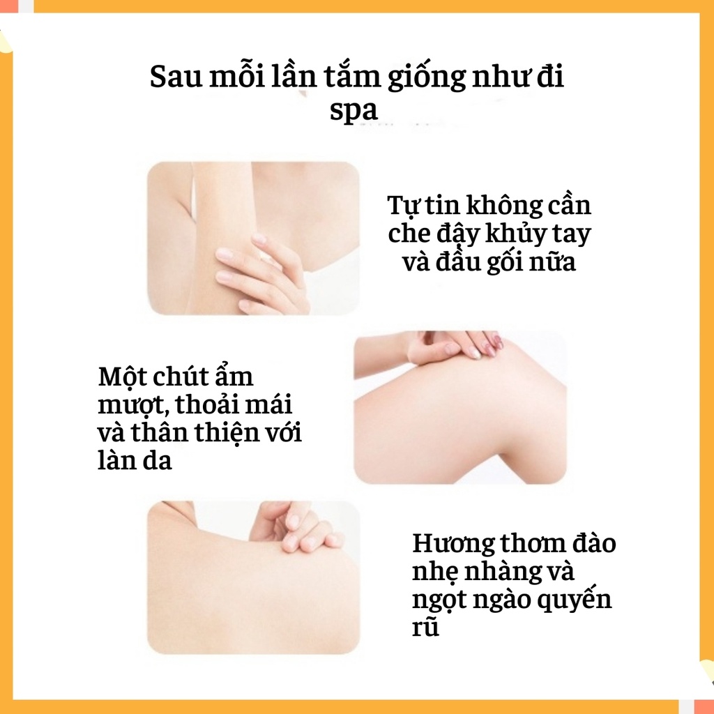 Tẩy Tế Bào Chết Tẩy Da Chết Body Đào PinkyPinky Thải Độc Làm Sạch Lỗ Chân Lông Dưỡng Ẩm Cho Da Nội Địa Trung