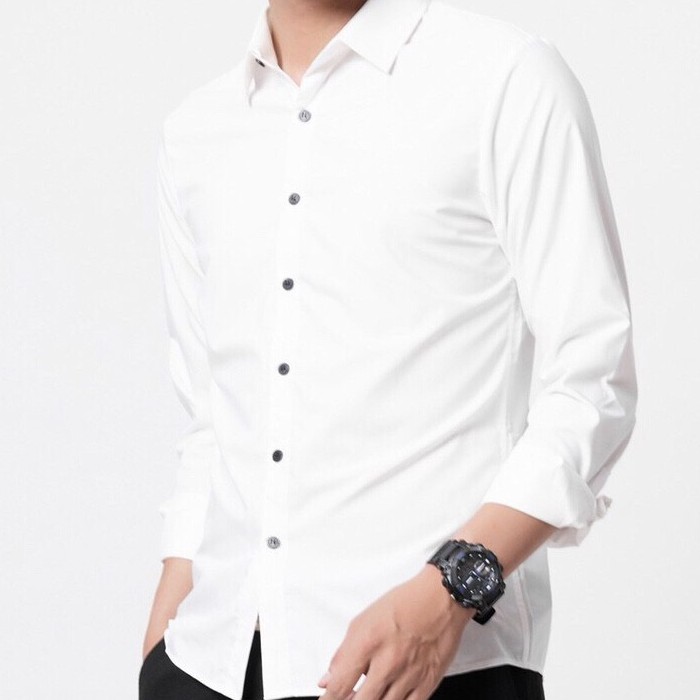 Áo sơ mi nam Urano dài tay cao cấp :Chất liệu lụa mềm mịn ,kiểu dáng Hàn Quốc không nhăn ,không xù ,thấm hút mồ hôi(SML) | BigBuy360 - bigbuy360.vn