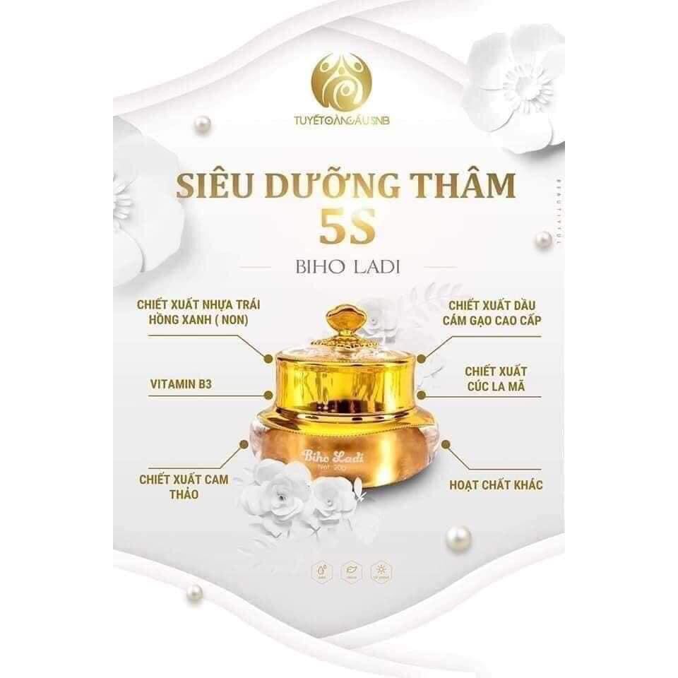 BIHO LADI Siêu Dưỡng Thâm 5S 20gr, Giảm Thâm Nạch Mông Bẹn (biholadi, biho lady)