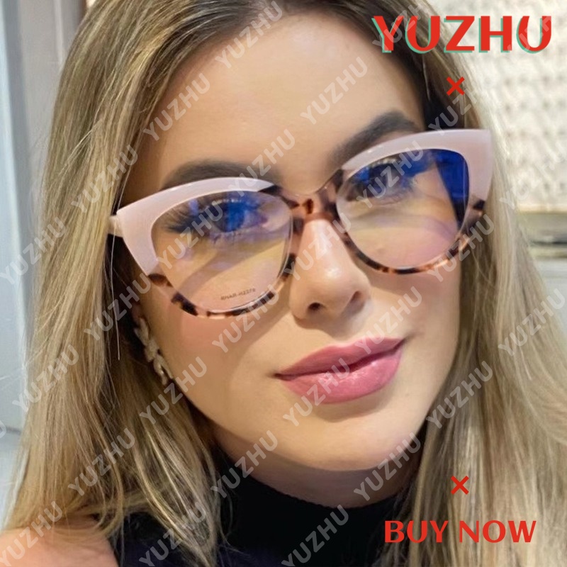 Mắt Kính TR90 Gọng Da Báo Chống Ánh Sáng Xanh Thời Trang Cho Nữ