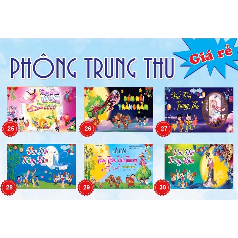 Phông Trung Thu - In theo yêu cầu