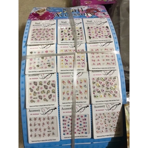 Sỉ Vỉ 12 Bộ Sticker Dán Móng Siêu Đẹp