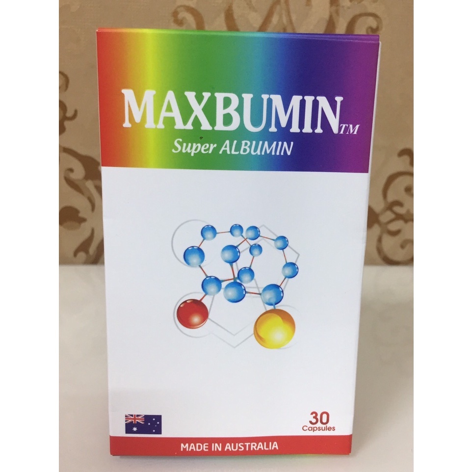 Bổ gan, tăng cân, tăng lượng cơ Maxbumin bảo vệ chức năng gan hộp 30 viên của Úc