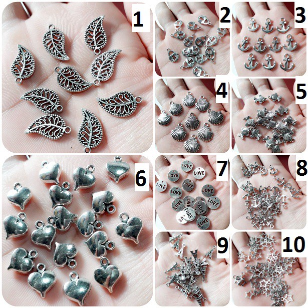 Charm Bạc Cổ Giá Rẻ : 23k = 50 gram / 1 gói [ Chuyên sỉ Charm Giá Rẻ Toàn Quốc - 077.9755.433 ]