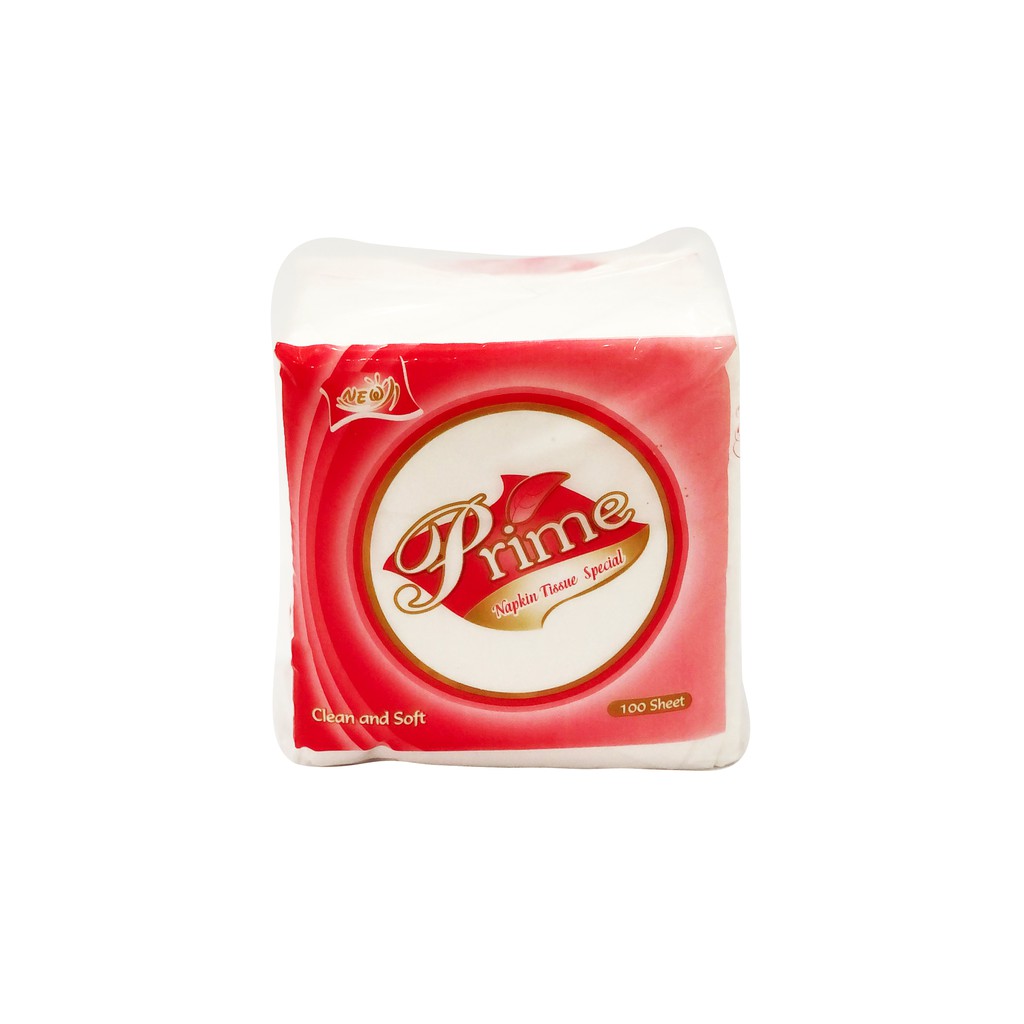 Combo 4 gói giấy ăn giấy rút Prime Napkins khổ 24