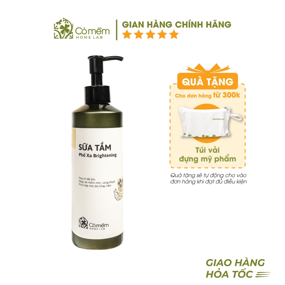 Sữa tắm Bồ Hòn Phố Xa Hương Hoa Bưởi Dưỡng Ẩm Sáng Da Cỏ Mềm 250g