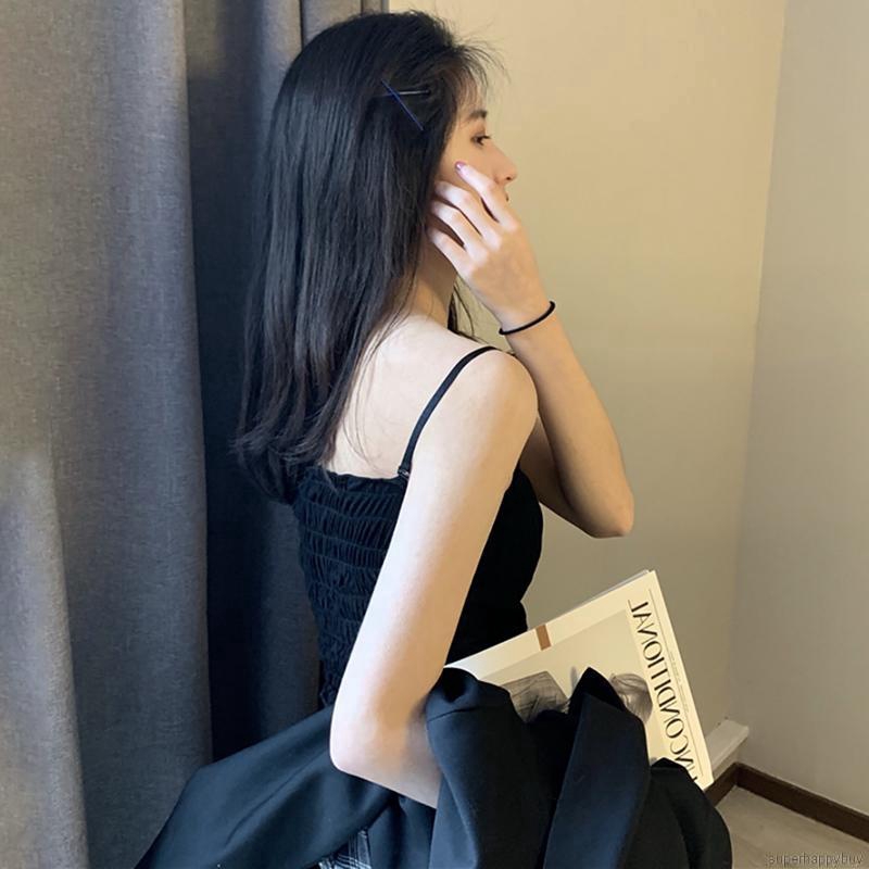 Áo hai dây xếp ly thời trang quyến rũ cho nữ