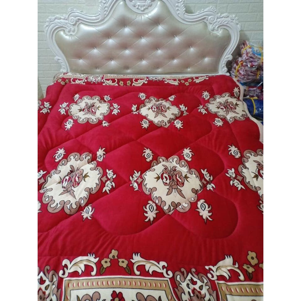 Chăn lông cừu đại hàn siêu ấm 3 lớp cao cấp -