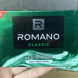 Cục xà bông Romano classic 90g mầu xanh