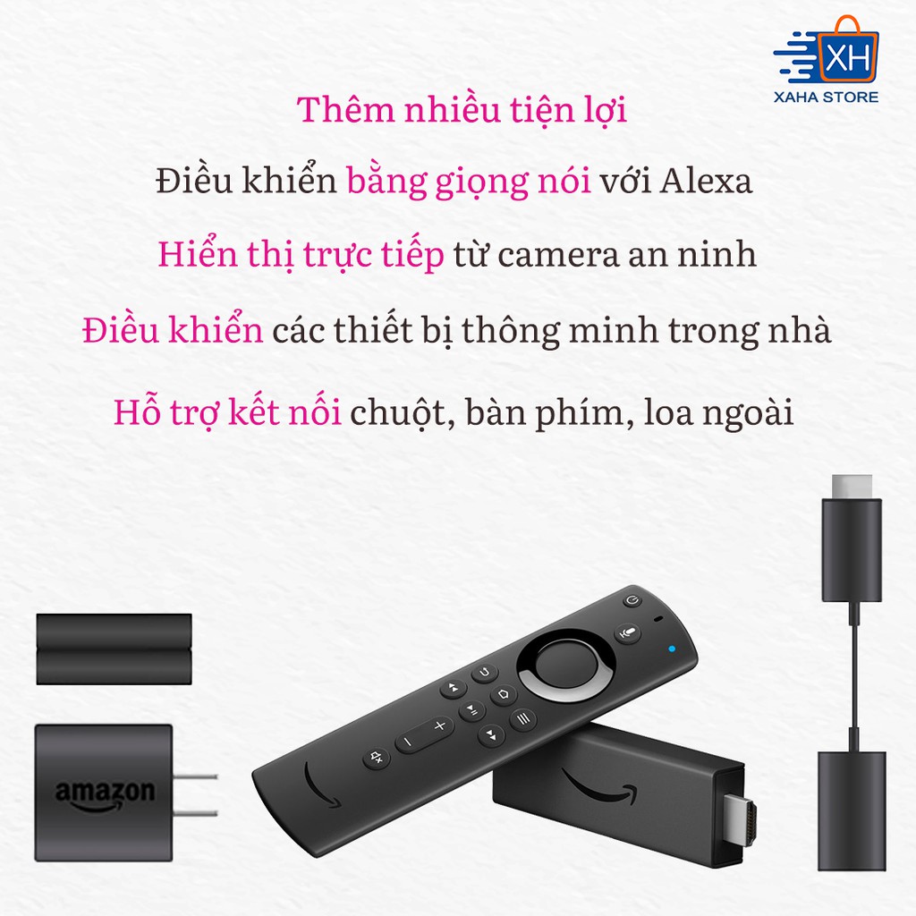 Thiết bị Streaming Fire TV Stick 4K (2th generation) kèm Alexa Voice Remote ⚡️ Bảo hành 12 tháng