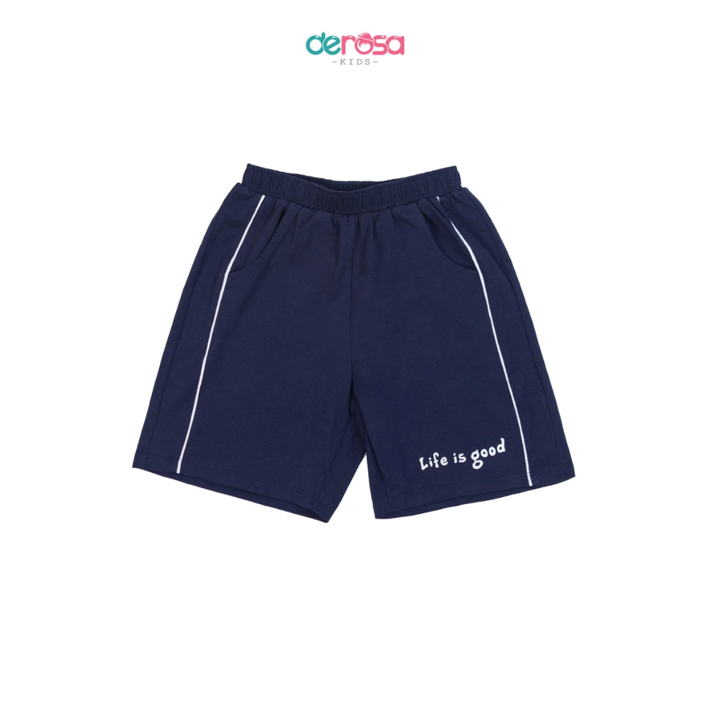 Quần đùi bé trai DEROSA KIDS chất liệu cotton | 3 - 8 tuổi |ASKD023Q