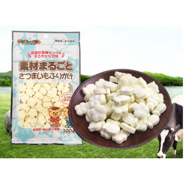 Bánh thưởng cho chó mèo vị sữa tươi 100g