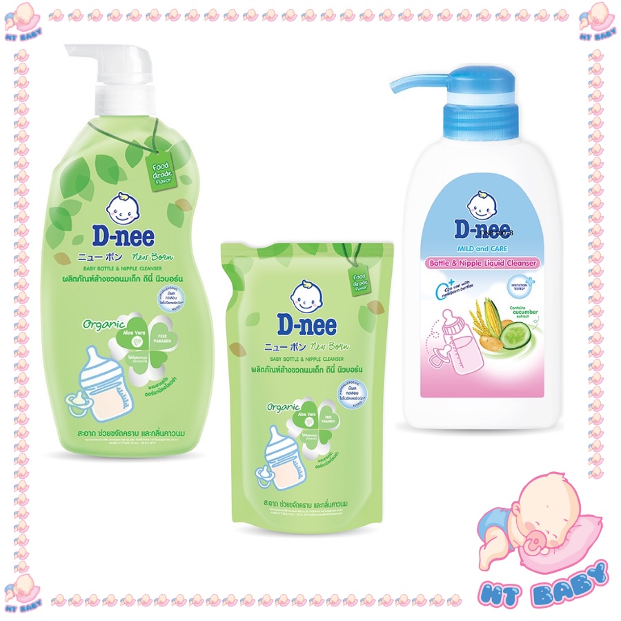 Nước Rửa Bình Sữa Dnee Chai 500ml,Chai 620ml,Túi 600ml