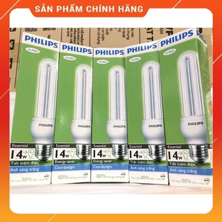 Bóng đèn compact Essential Philips 2U-14W-E27