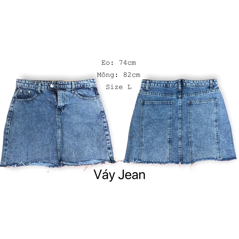 Váy quần Jean dài thanh lý