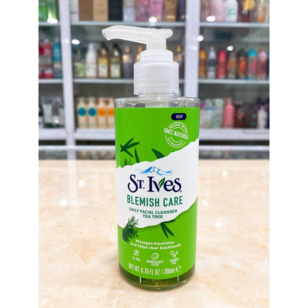 Sữa Rửa Mặt Dạng Gel Dịu Nhẹ ST.Ives Daily Facial Cleanser USA 200ml