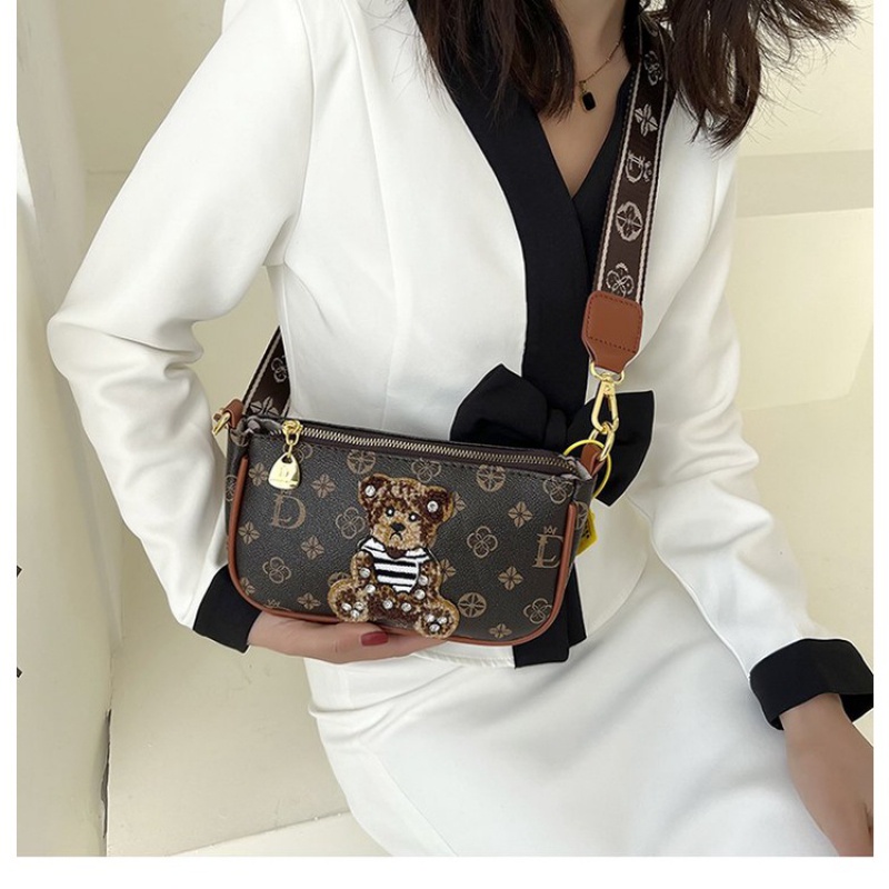 💓Túi và giày yêu💓Túi Đeo Chéo Vai Bằng Da PU Có Khóa Kéo Thời Trang Cho Nữ