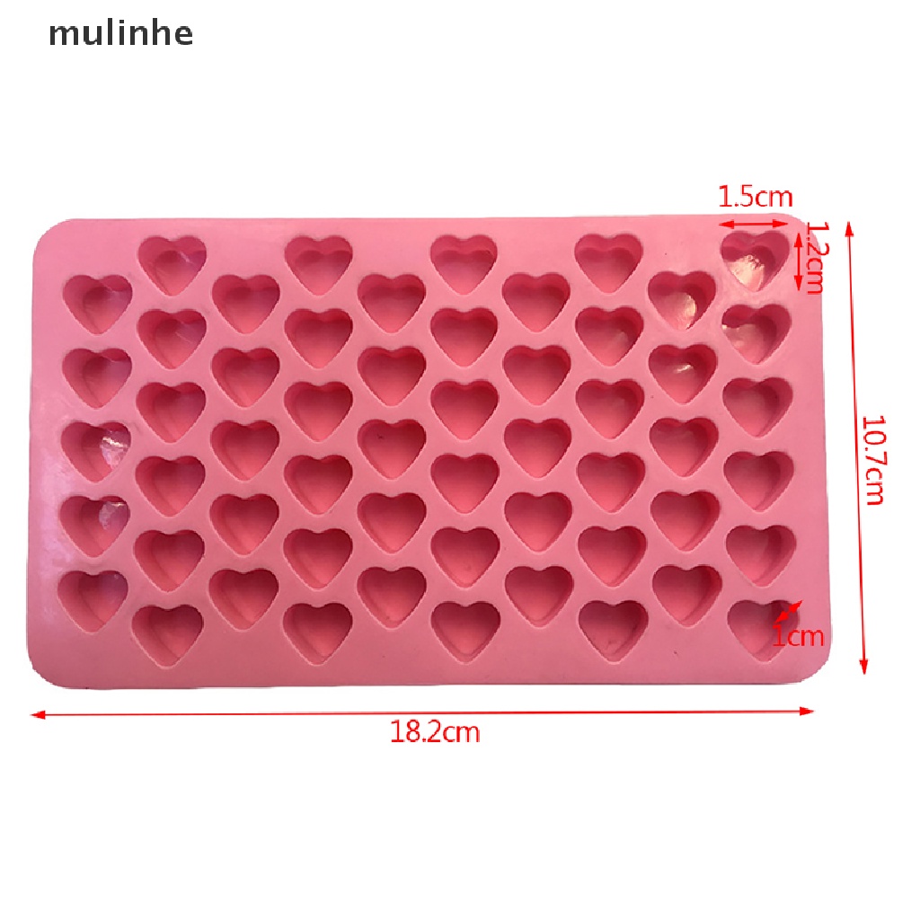 Khuôn Silicon Làm Đá / Sô Cô La / Kẹo Đường Hình Trái Tim Mini 3D DIY