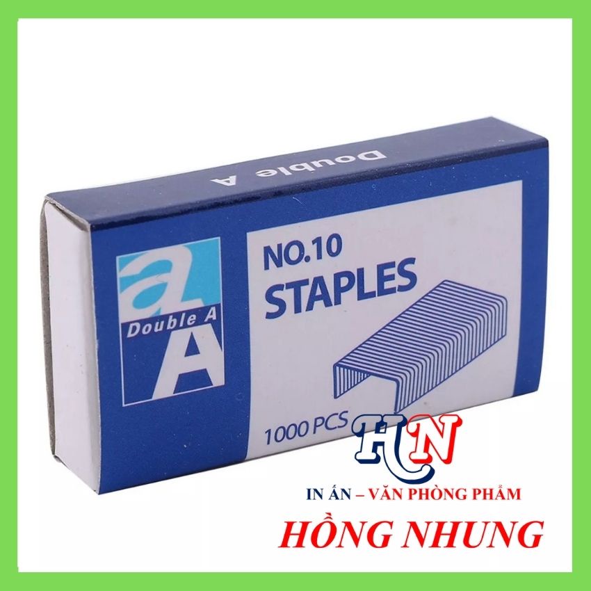 [ Hàng Mới Về] 1 Hộp Lớn gồm 20 hộp nhỏ , kim bấm số 10, thương hiệu Double A.