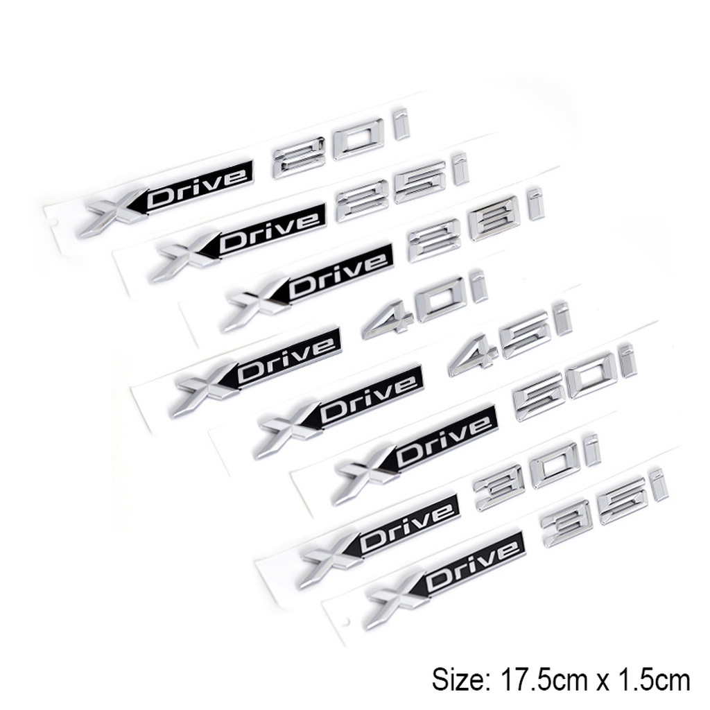 Thích Hợp Cho Xe BMW BMW X5 X3 X6 XDrive Logo Xe 28i 35i Chữ Miếng Dán 40i Xả Logo 50i Bên Miếng Dán