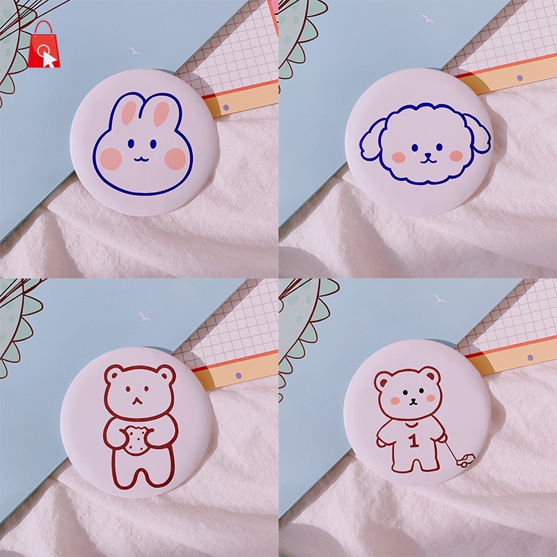 Gương Trang Điểm Mini Hình Tròn Dễ Thương JP1