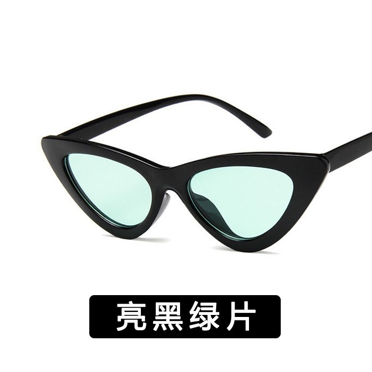 Kính râm tam giác kiểu mắt mèo phong cách thời trang âu mỹ cho nữ