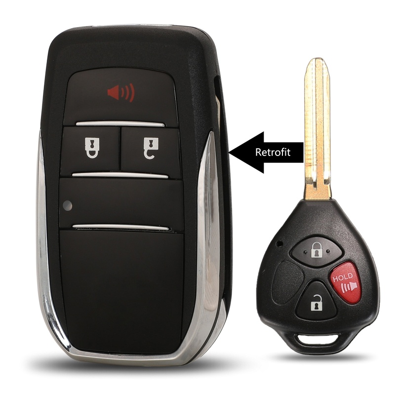 Vỏ Bọc Chìa Khóa Điều Khiển Từ Xa 2 / 3 / 4 Nút Cho Xe Hơi Rei