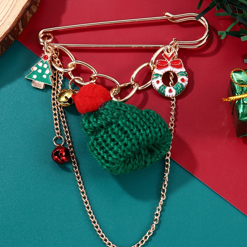 Huy Hiệu Cài Áo Hình Nón Giáng Sinh Ngộ Nghĩnh