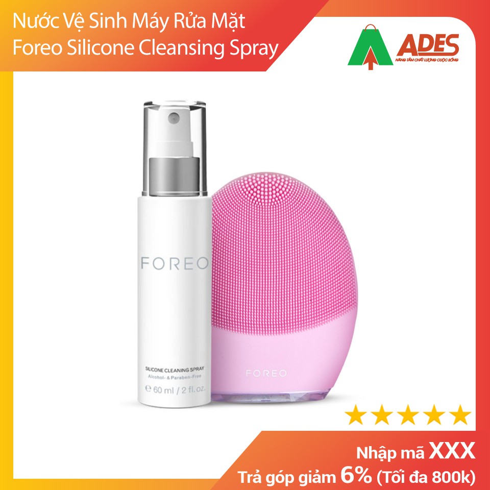 Foreo Cleaning Sillicone Spray - Nước Vệ sinh Máy rửa mặt NEW 2021 - Chính hãng