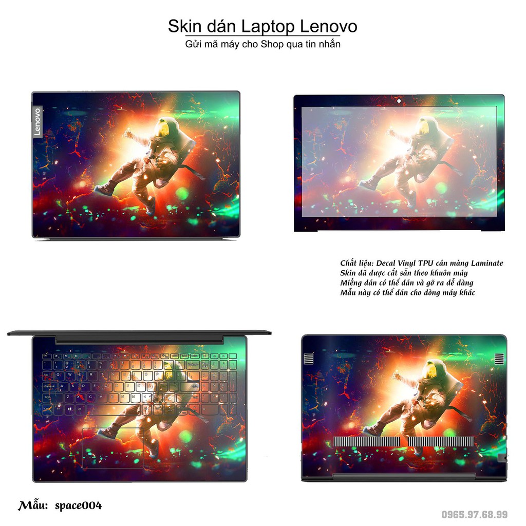 Skin dán Laptop Lenovo in hình không gian (inbox mã máy cho Shop)